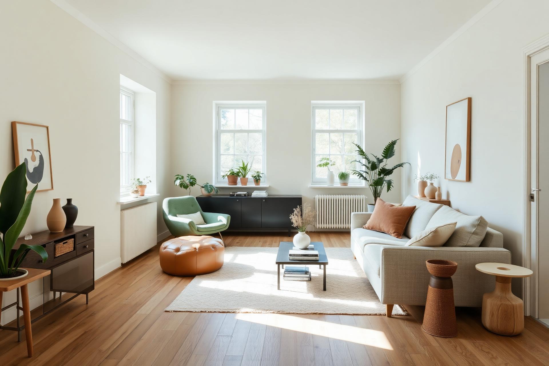 Sunlit modern living room styled with Bothwa Home furniture